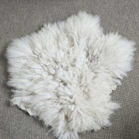 alpaca wit, lange lokken