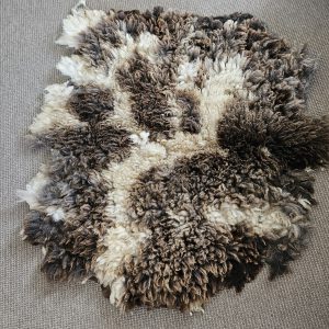 Blauwe Texelaar bont, 110 x 90 cm