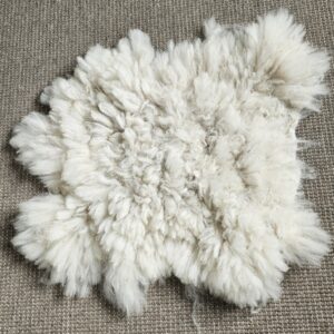 Alpaca wit klein vachtje, 50 x 50 cm