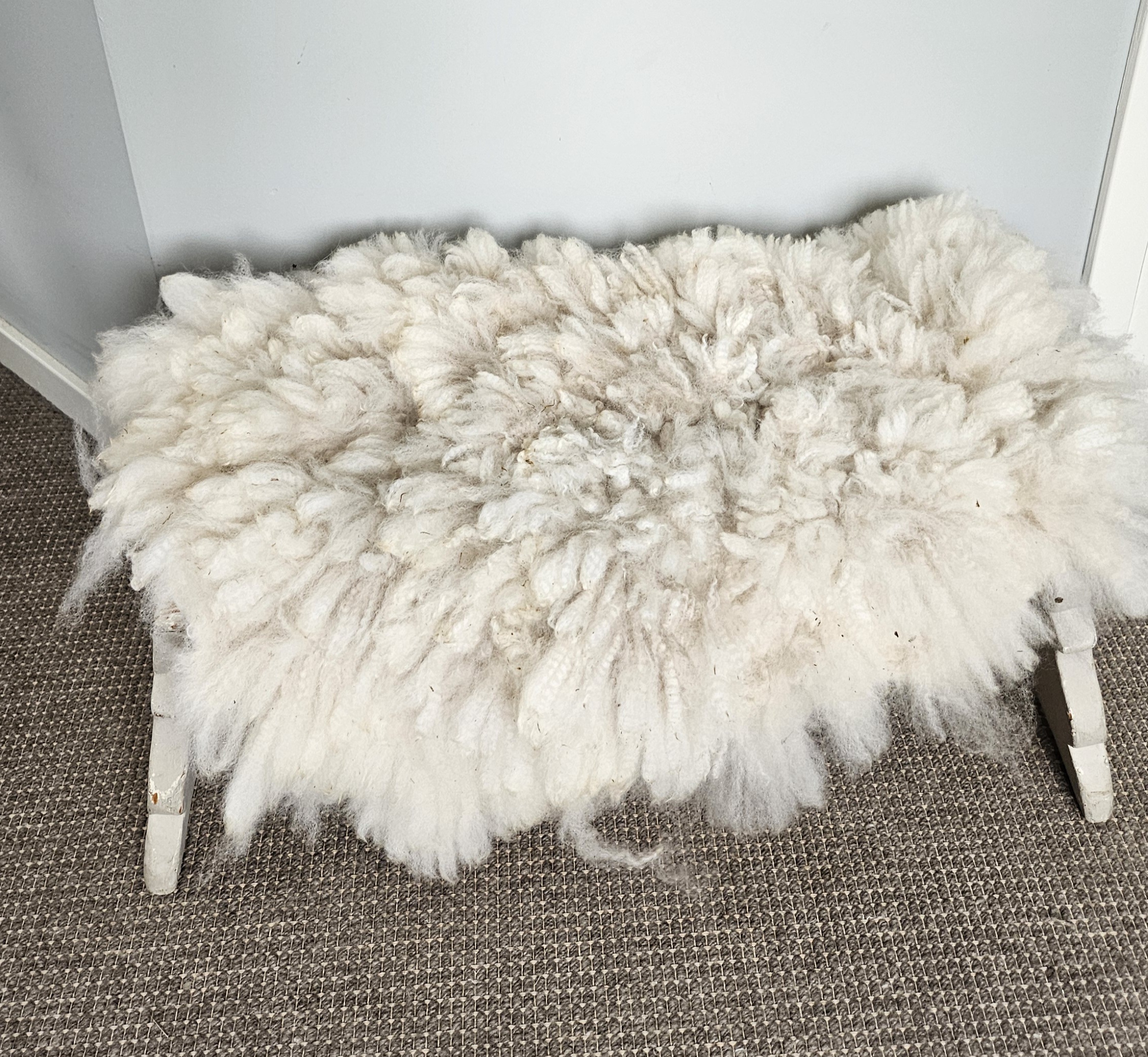 Alpaca wit klein vachtje - Afbeelding 2