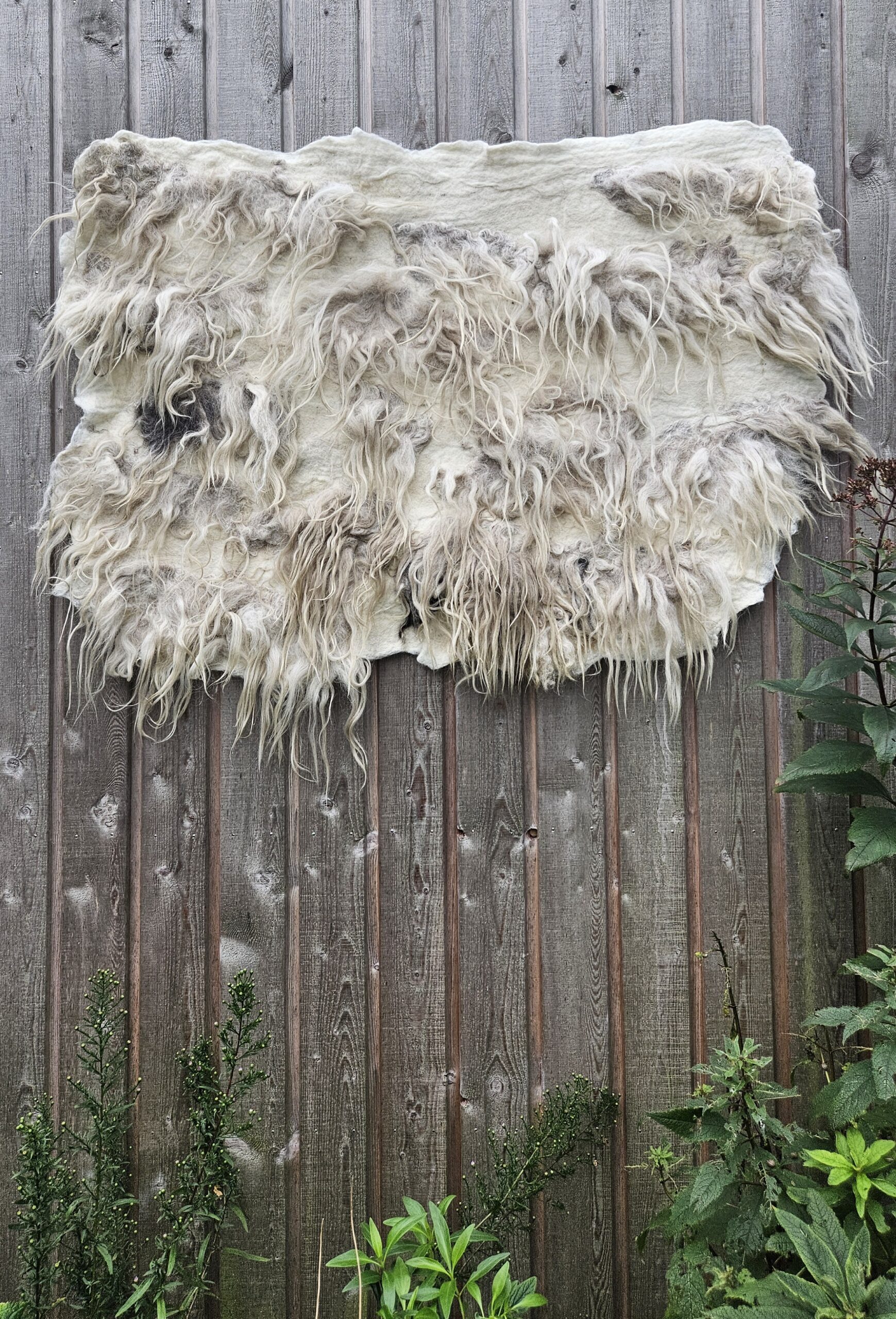 Wandkleed Drents Heideschaap gemêleerd, 120 x 85 cm